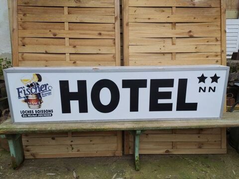 Grande Enseigne Lumineuse H�tel Pub Bi�re Fischer  180 Loches (37)