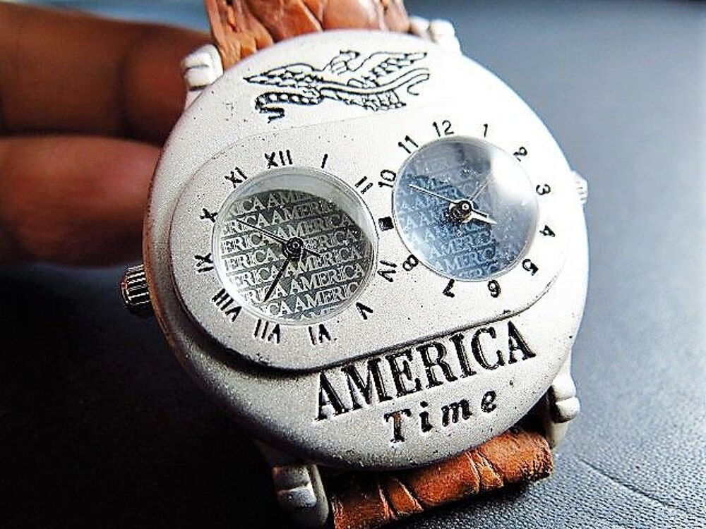 AMERICA TIME eagle twice time homme DIV0348 Bijoux et montres
