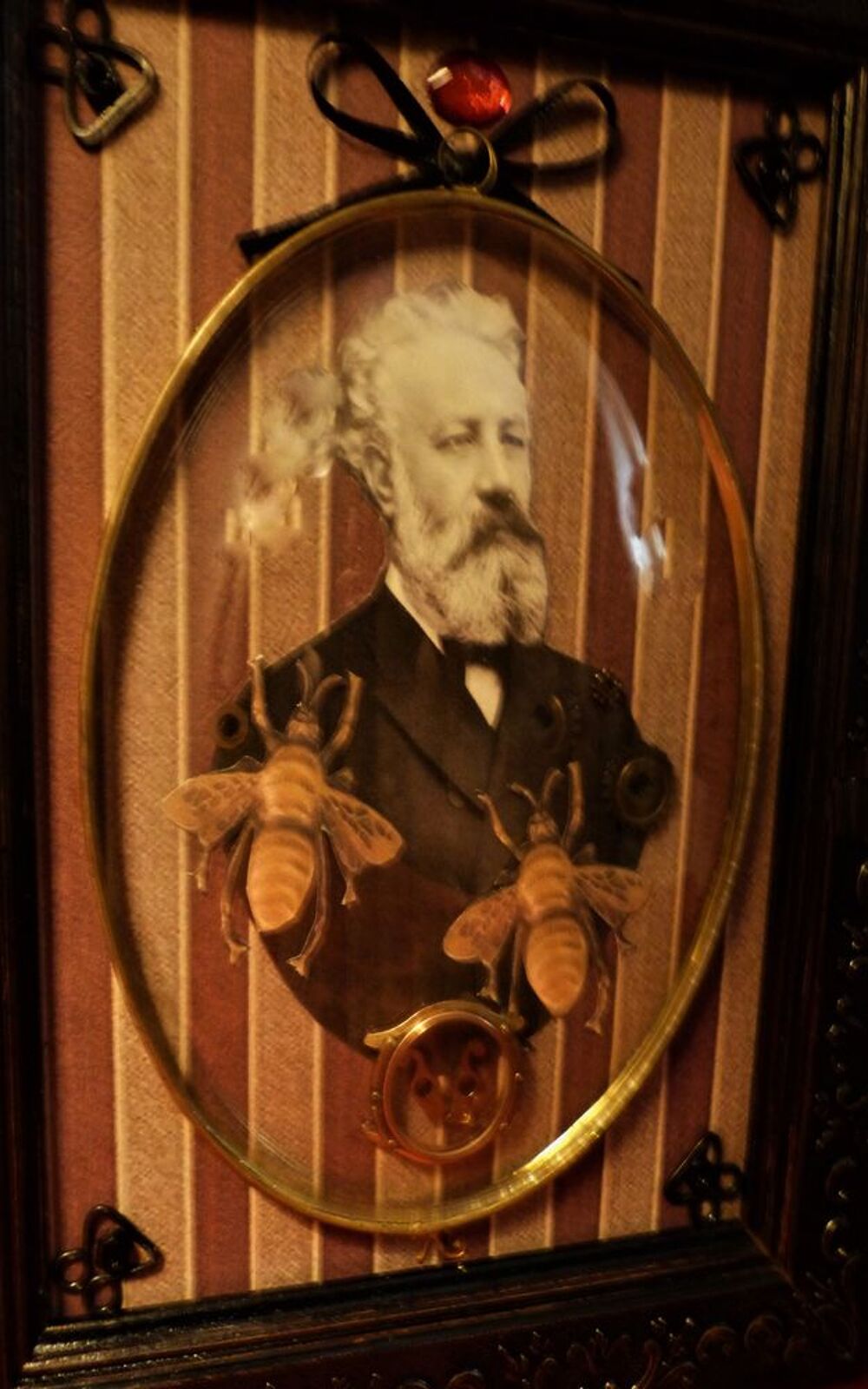 Tableau "BURLESQUE JULES VERNE" Steampunk Décoration