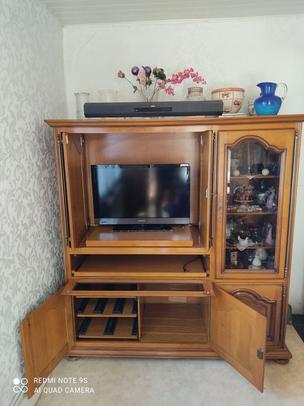 Meuble tv ch&ecirc;ne massif Meubles