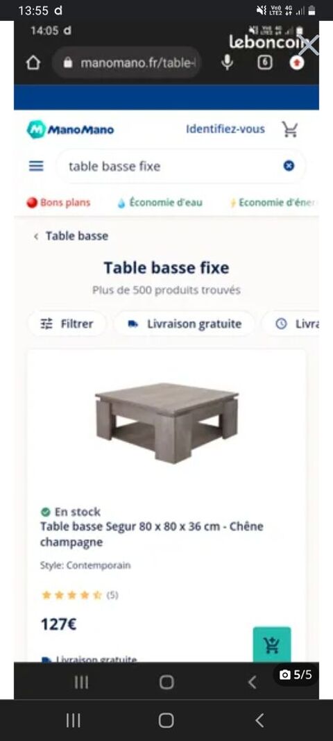 table basse 80*80*36cm 60 Piennes (54)