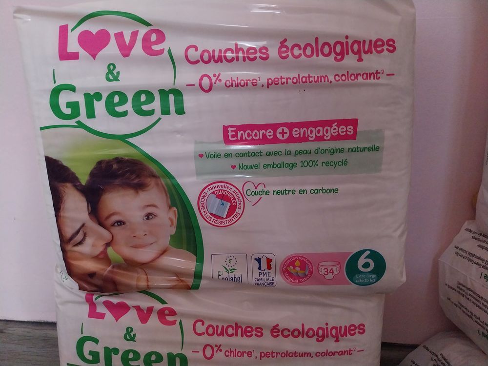 Couche et culotte d'apprentissage love and green taille 6 Puériculture
