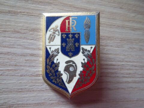 Insigne badge 1960 ENP SENS �cole police CRS obsol�te 5 Valognes (50)