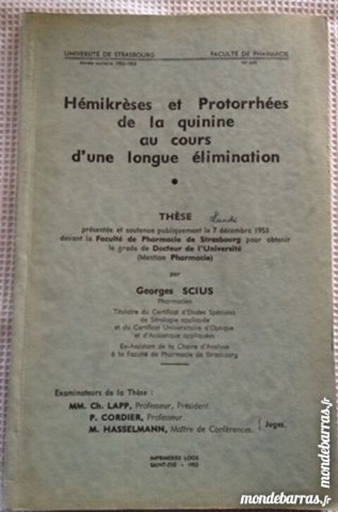 Hémikrèse et protorrhée de la quinine 6 Achenheim (67)