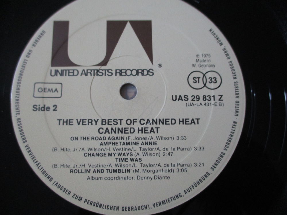 CANNED HEAT 33 TOURS ROCK EX CD et vinyles