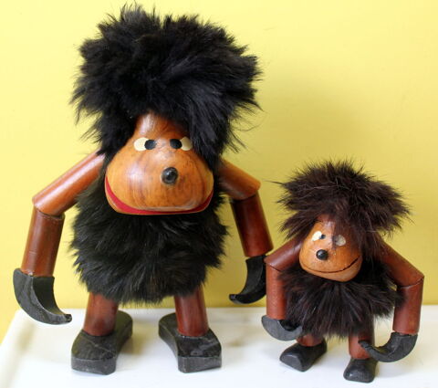 Trolls en teck par Hans B�lling ou Kay Bojesen Danemark vint 80 Issy-les-Moulineaux (92)