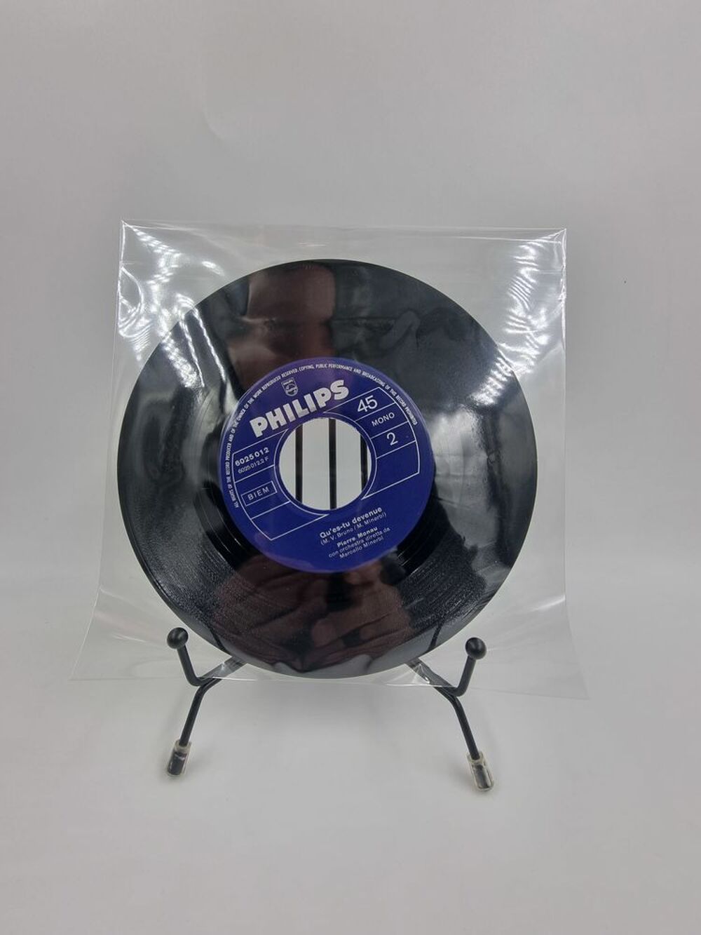 Vinyle 45 tours Pierre Monau : Qu'es-tu Devenue / Les Roses CD et vinyles