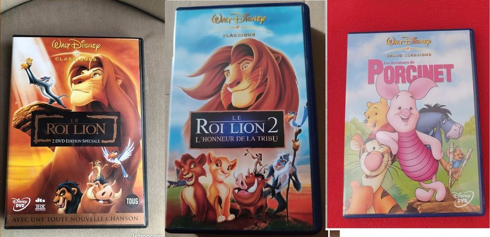 Lot 4 DVD Walt Disney DVD et blu-ray