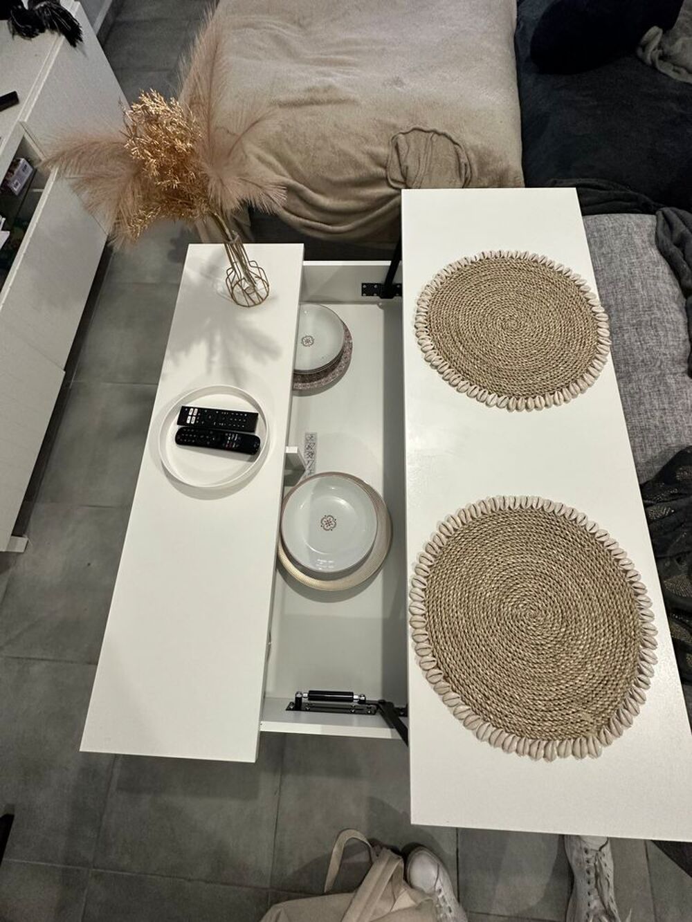 Table basse IKEA d&eacute;pliante 115x70 Meubles