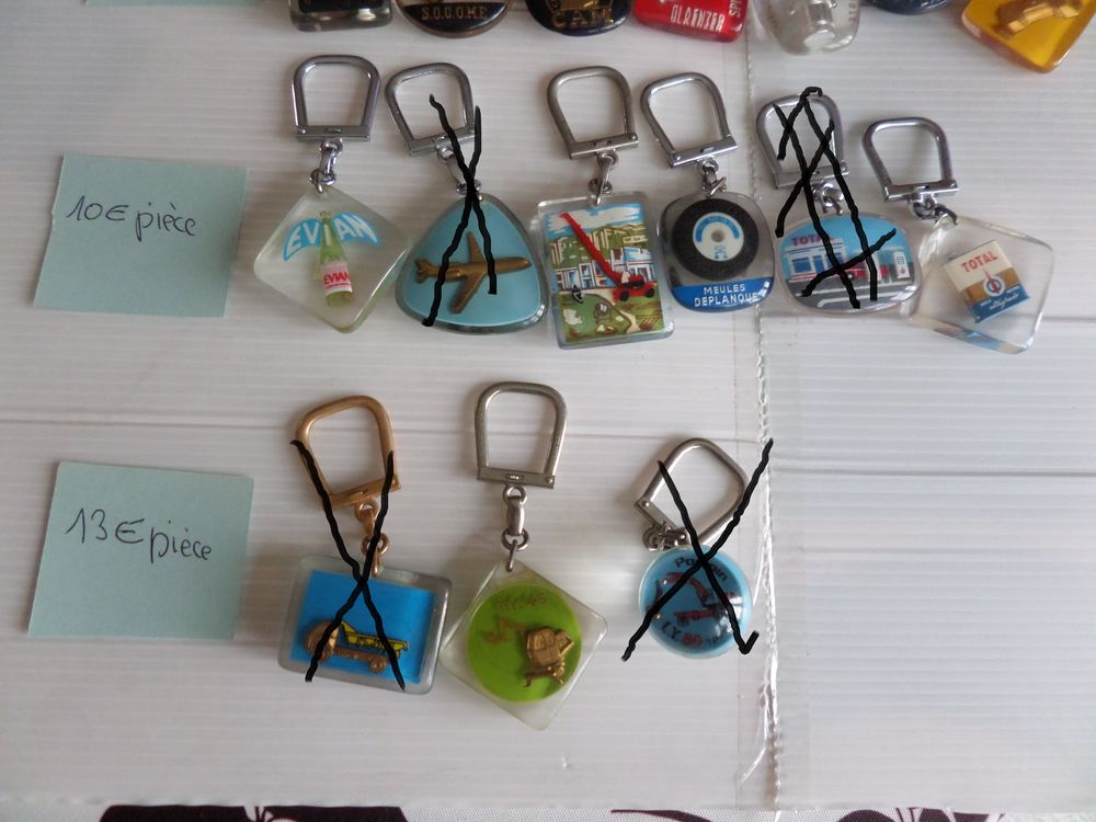 Porte cl&eacute; de marque bourbon et augis &agrave; prix divers ( envoi p 