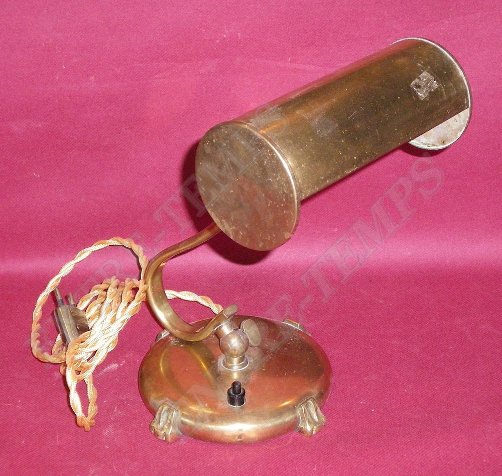 ANCIENNE LAMPE DE BUREAU NOTAIRE BANQUIER ART D&Eacute;CO Décoration