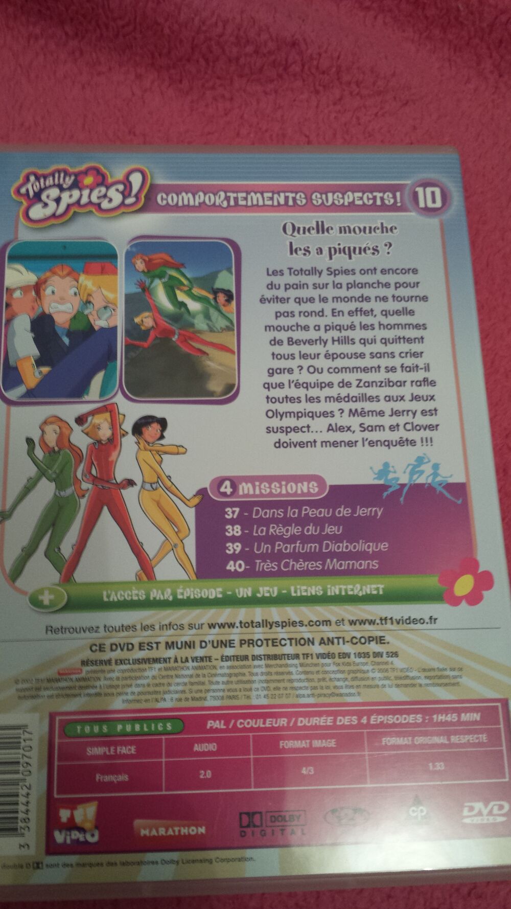DVD TOTALLY SPIES N&deg; 10 COMPORTEMENTS SUSPECTS DVD et blu-ray
