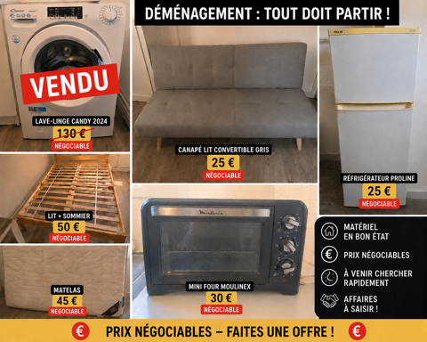 DÉMÉNAGEMENT  Lit, Matelas, Canapé, autres à Prix cassés Châtenay-Malabry (92)