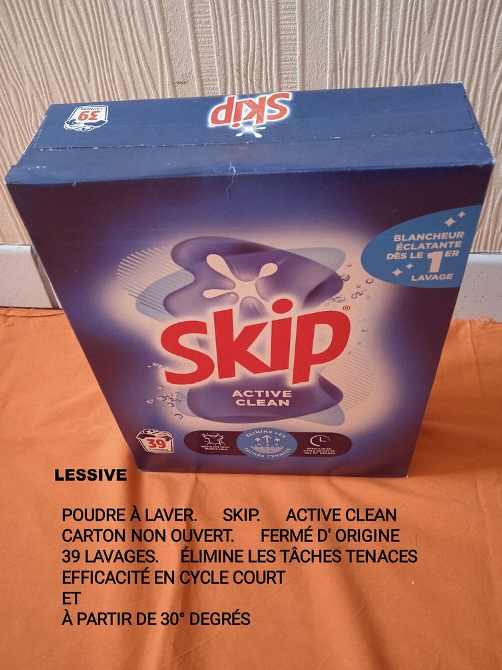 Lessive poudre &agrave; laver le linge _ Neuf et carton non ouvert Cuisine