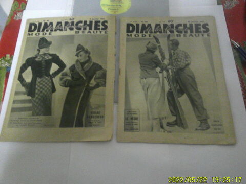 lot de ( 35 )  Revues : Dimanche de la Femme .. 1937 /1938 Nontron (24)