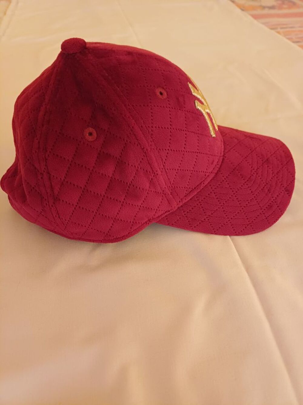 Casquette NY velours Maroquinerie