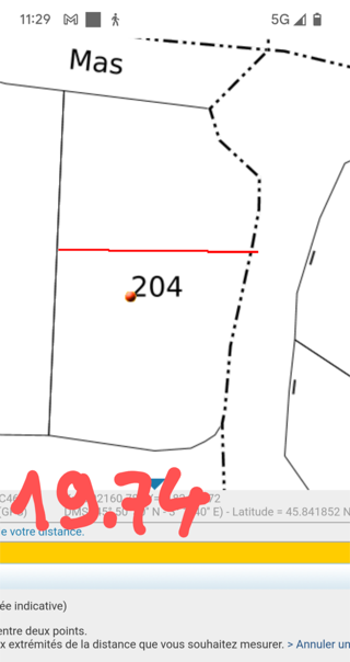  Terrain  vendre 618 m