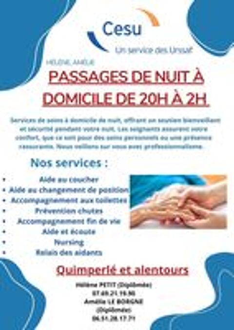   Aide � domicile de nuit  