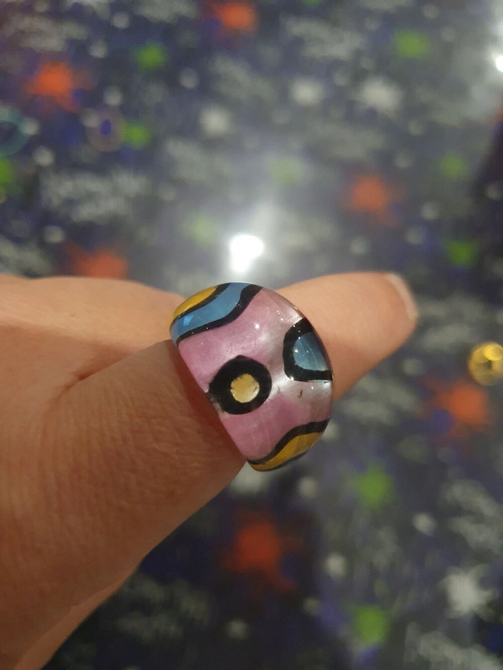 Bague fantaisie rose Bijoux et montres