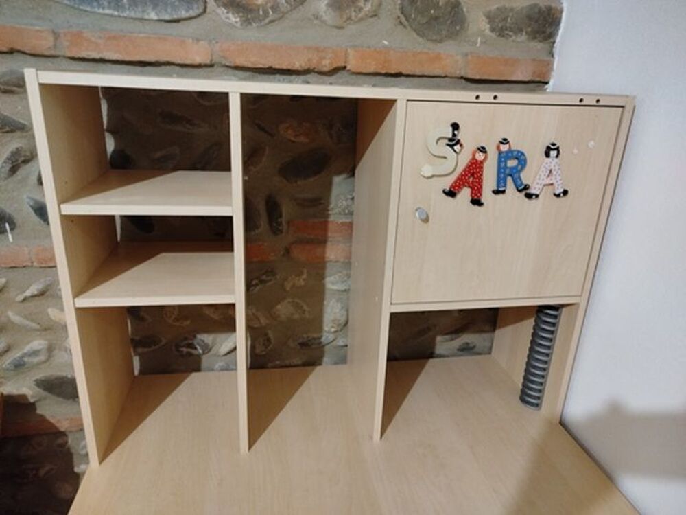 AV Bureau d'angle en bois clair Meubles