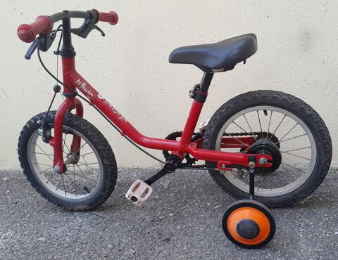 velo 14 pouces ''b twin '' rouge + roulettes 25 Marignane (13)