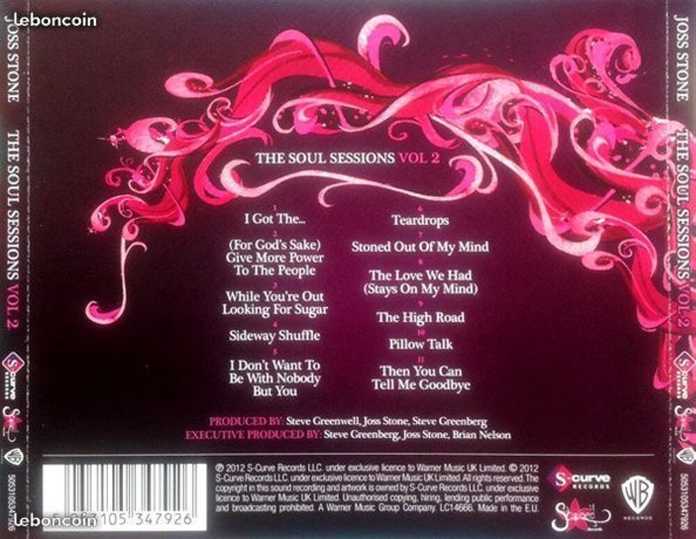 Cd Joss Stone The Soul Sessions Vol 2 (etat neuf) CD et vinyles