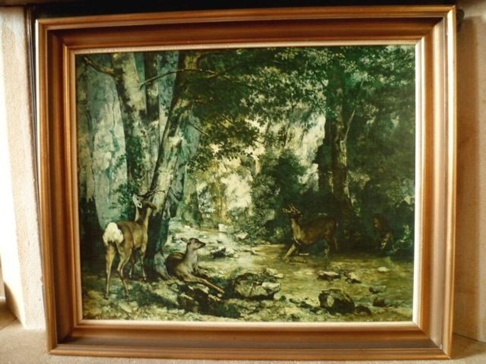 Tableau reproduction de G. Courbet Décoration