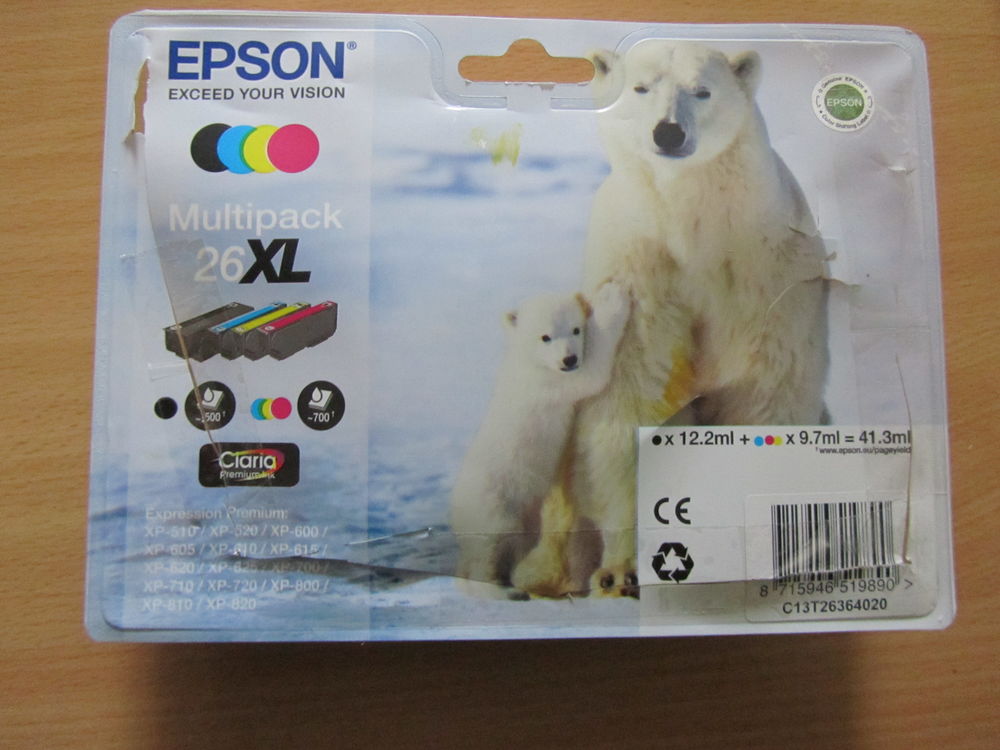 Multipack cartouche EPSON 26 XL grande capacit&eacute; Matériel informatique