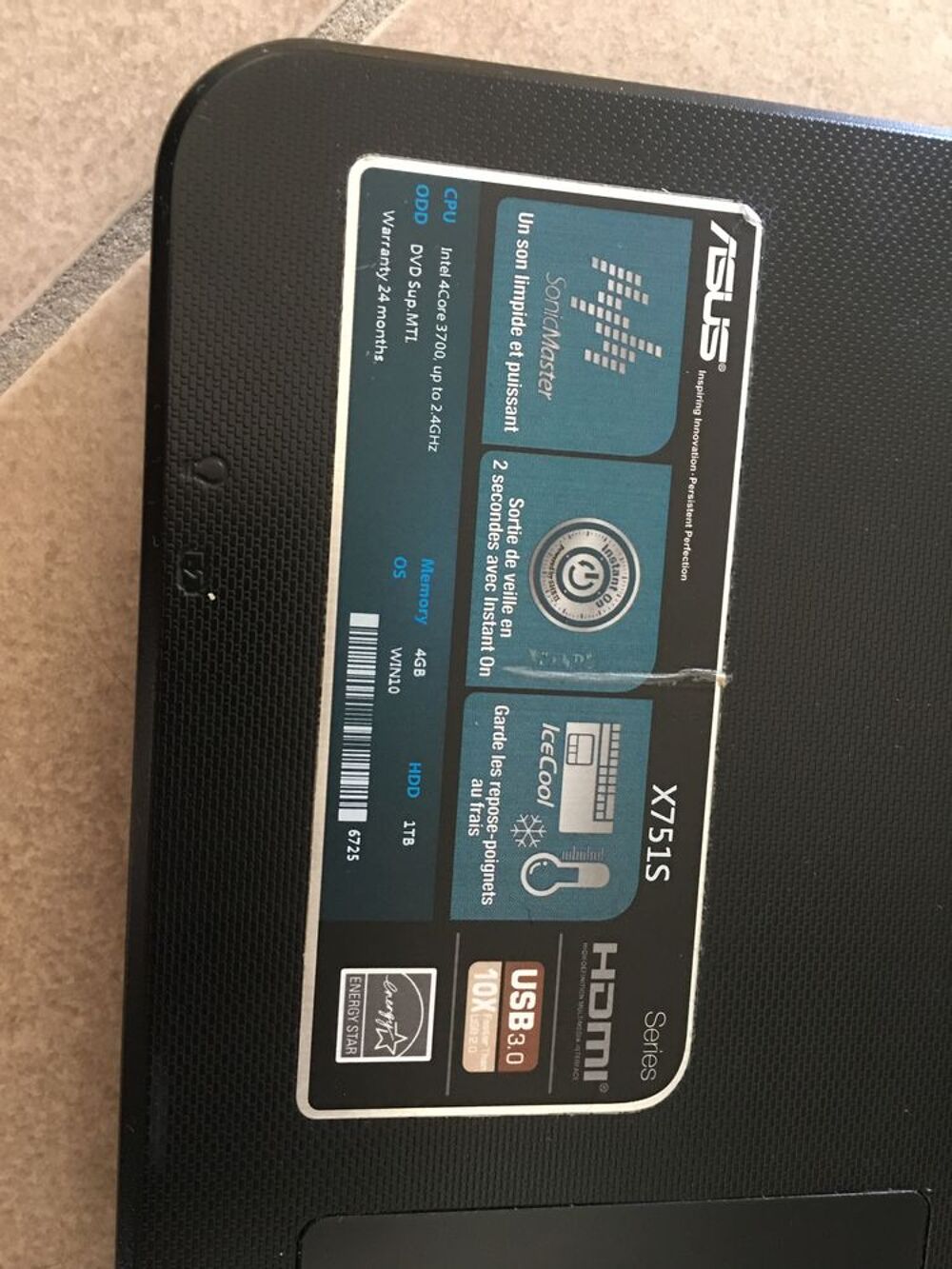 ordinateur portable Asus Matériel informatique