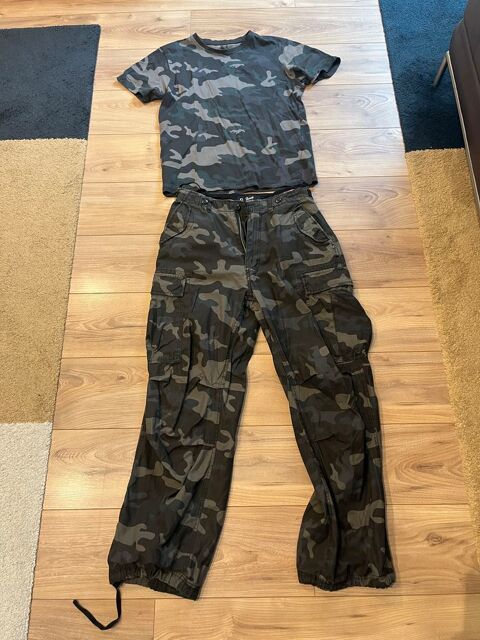 Ensemble T-shirt / pantalon camouflage airsoft 30 Colombes (92)