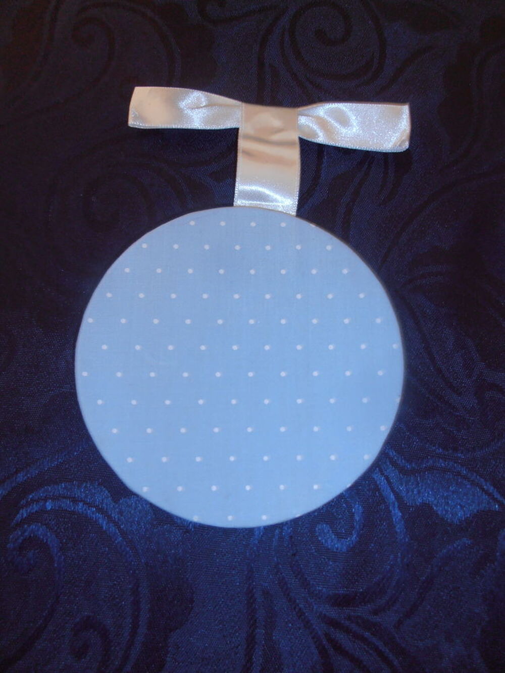 porte-photo rond bleu ciel (17) Décoration