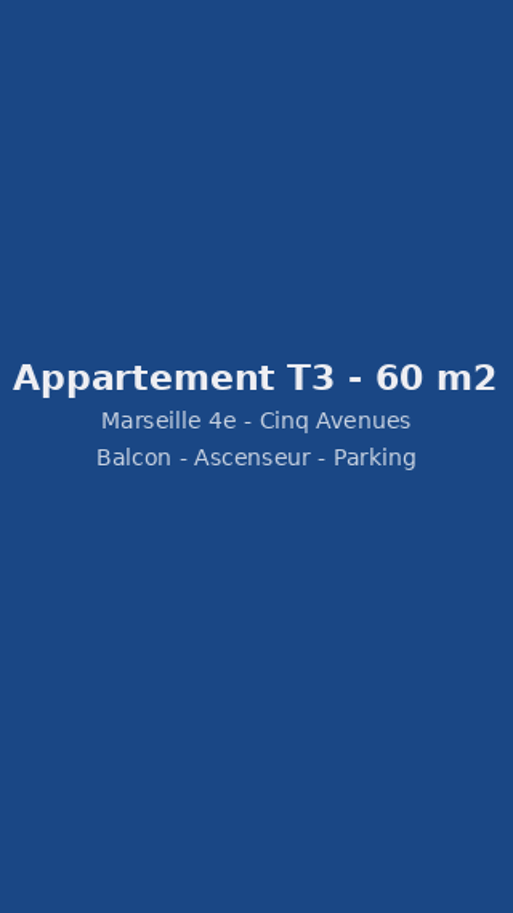 Vente Appartement ? T3 lumineux avec balcon sans vis à vis au 4e étage sur 5e Marseille 4