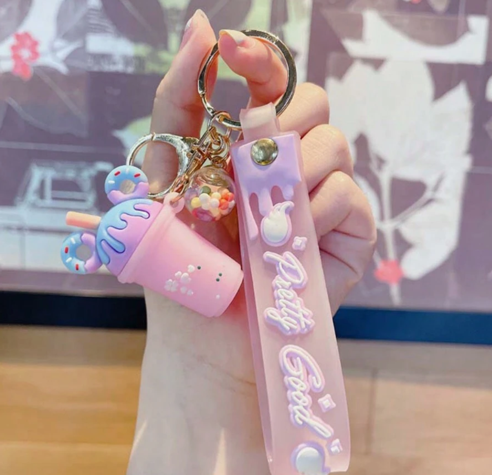 Porte-cl&eacute; Mickey Bubble Tea manga japon anime kawaii disney 