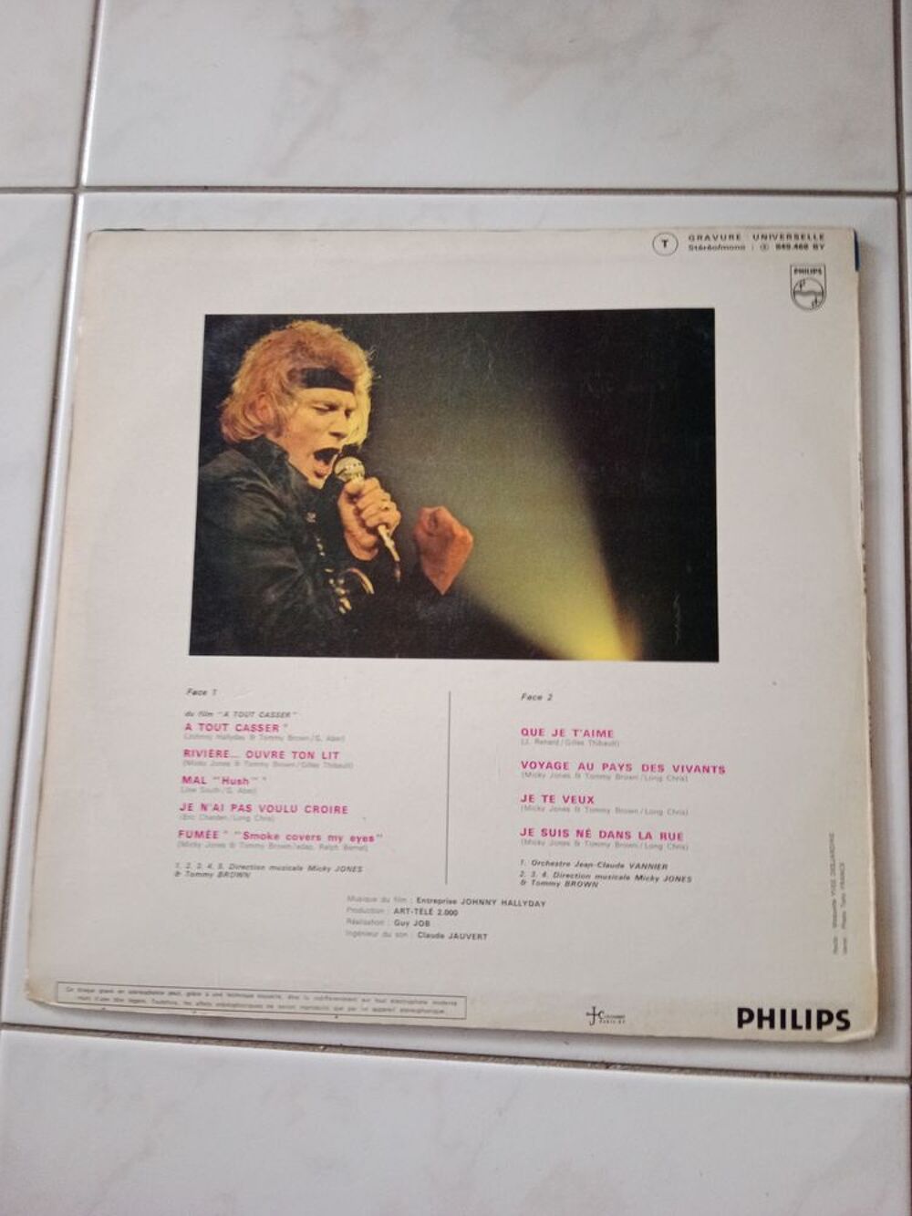 33 TOURS ORIGINAL JOHNNY HALLYDAY Que je t'aime CD et vinyles