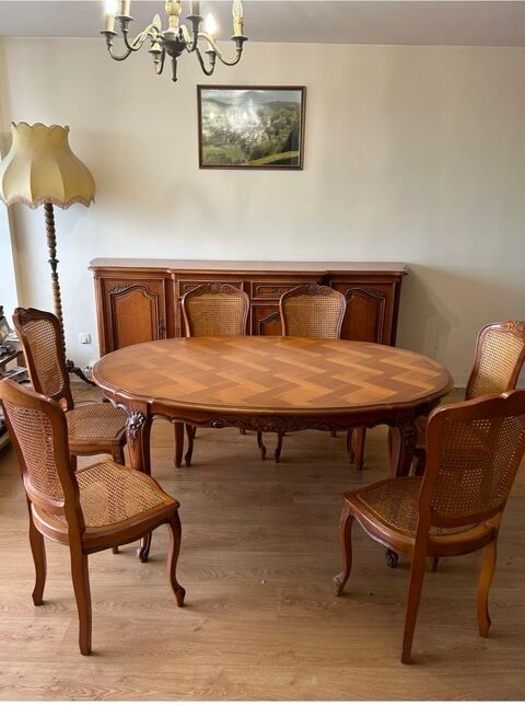 Table avec rallonge chaise et buffet en merisier effet neuf 500 L'Ha-les-Roses (94)