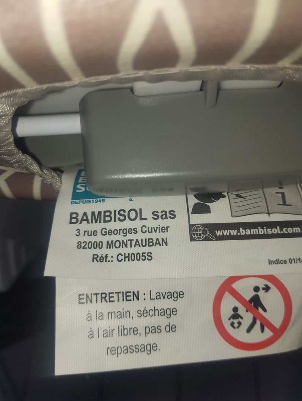 Chaise haute b&eacute;b&eacute; Bambisol Puriculture
