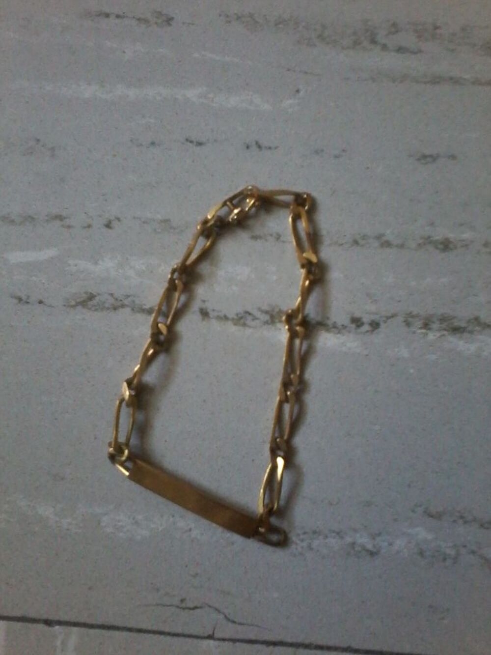 Gourmette plaqu&eacute; or Bijoux et montres