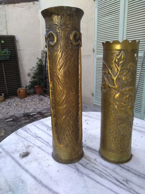 deux douilles d'obus 40 Bondy (93)