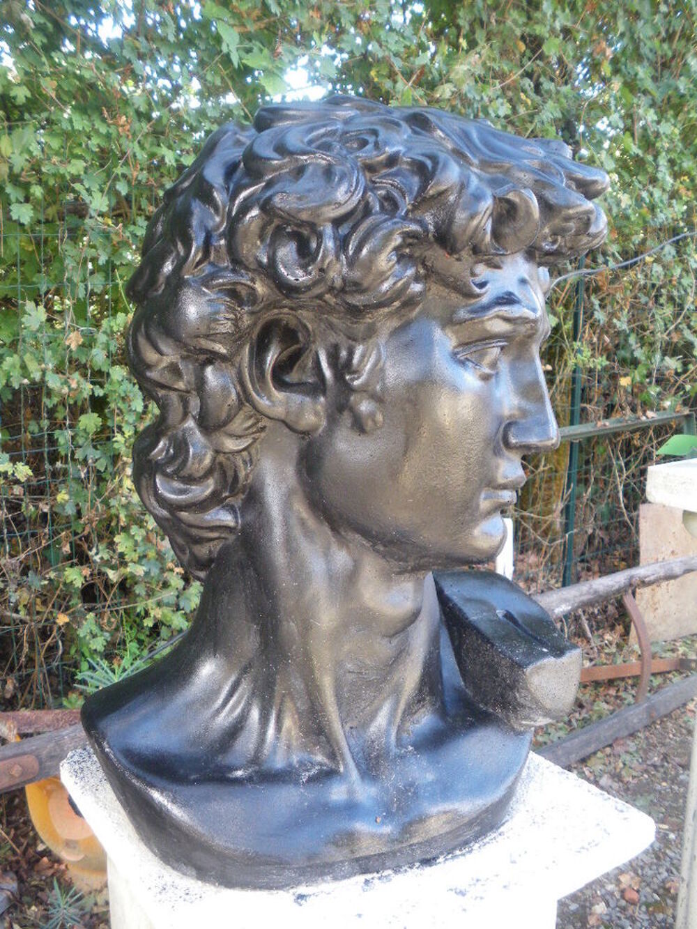 Statue Buste en pierre, David Décoration