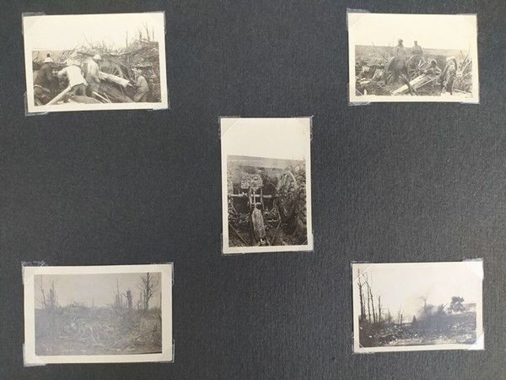 Album Photographie Poilu Artillerie Front Tranch&eacute;e 14-18 WW1 