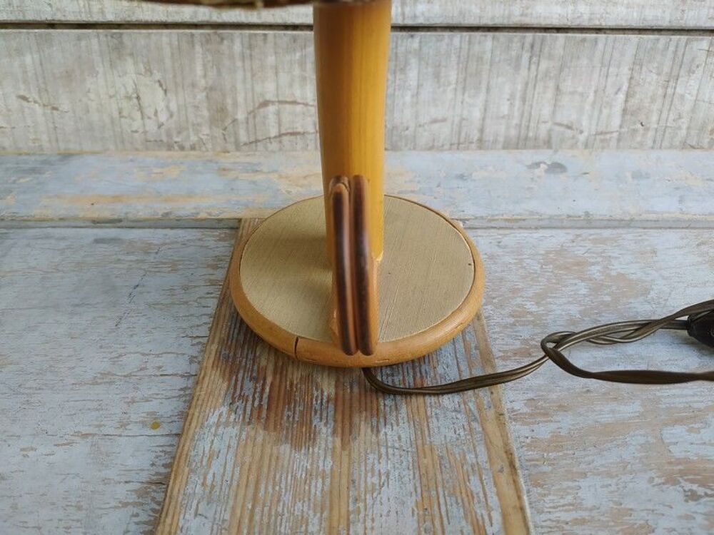 Lampe Rotin Vintage Style Bougeoir &agrave; Main
Décoration