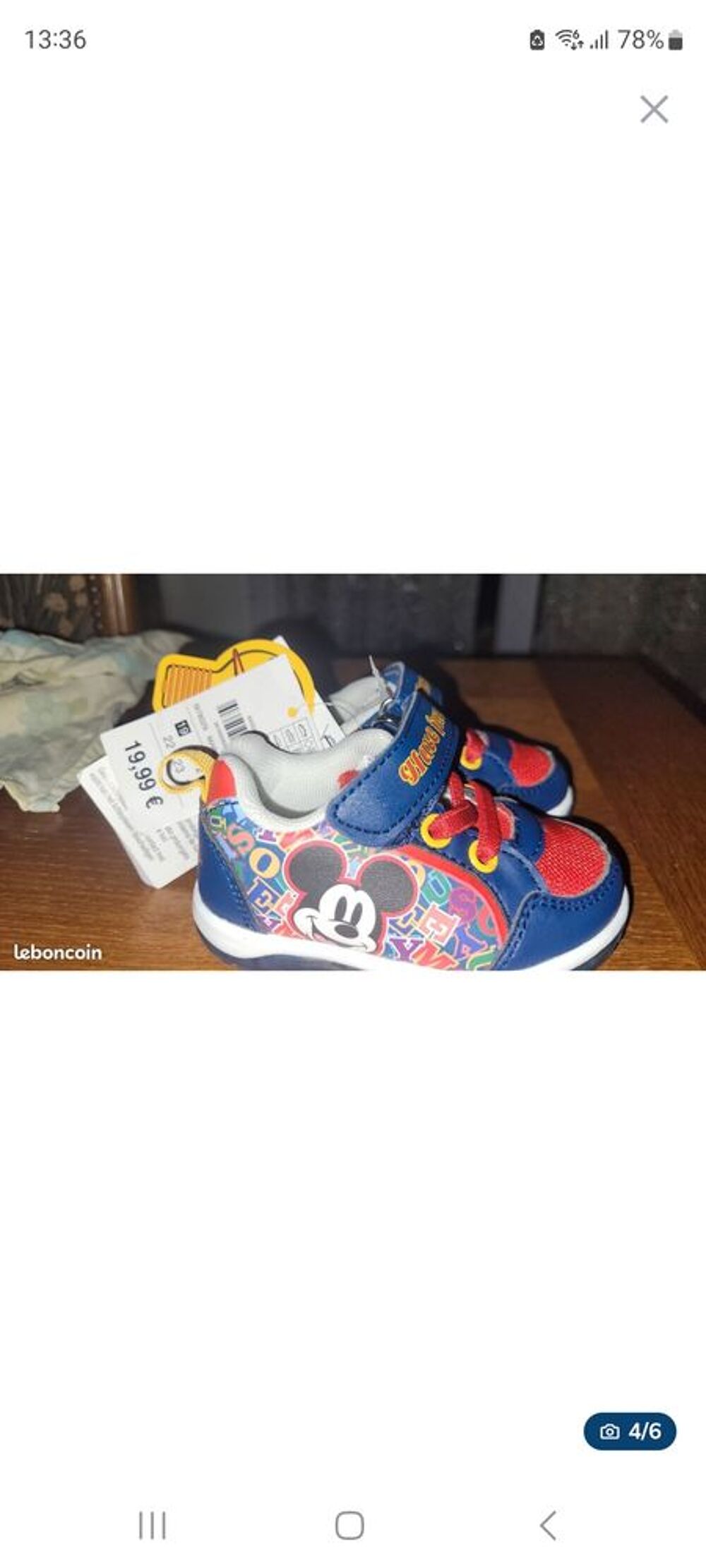 Bonjour je des baskette lumineuse neuve avec &eacute;tiquette Chaussures