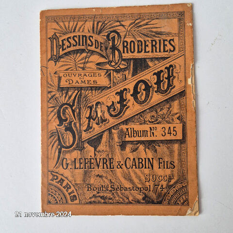 Albums dessins broderie � colorier, tapisserie SAJOU Et autr 14 Saumur (49)