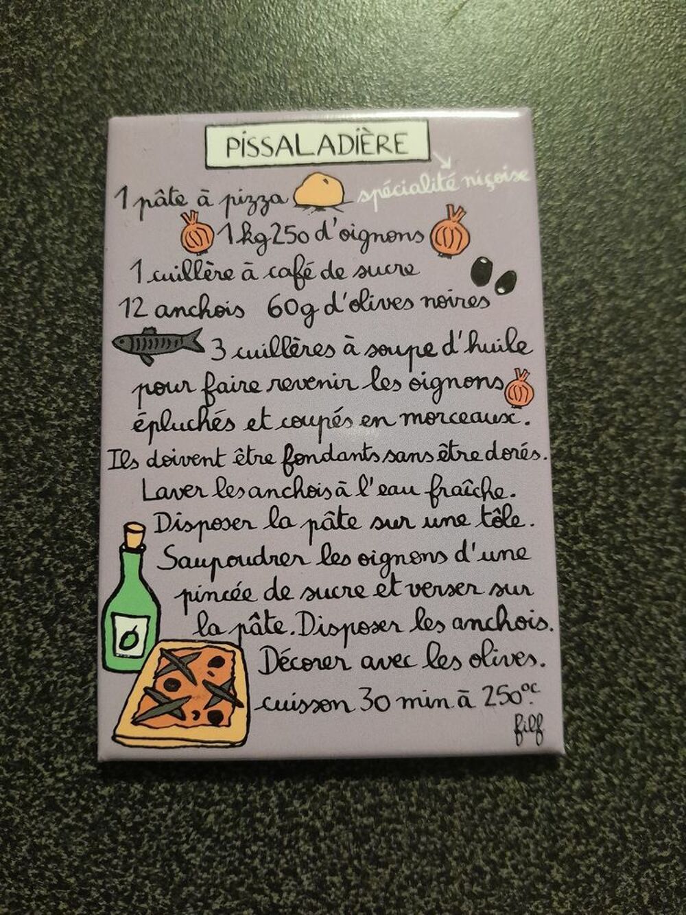 Magnets recettes Décoration