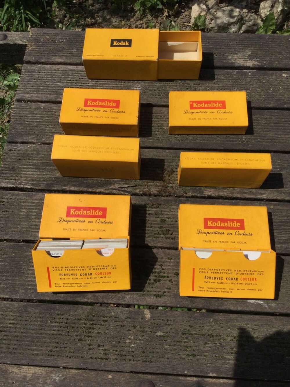 Boites rangement diapositives - Lot de 14 Photos/Video/TV