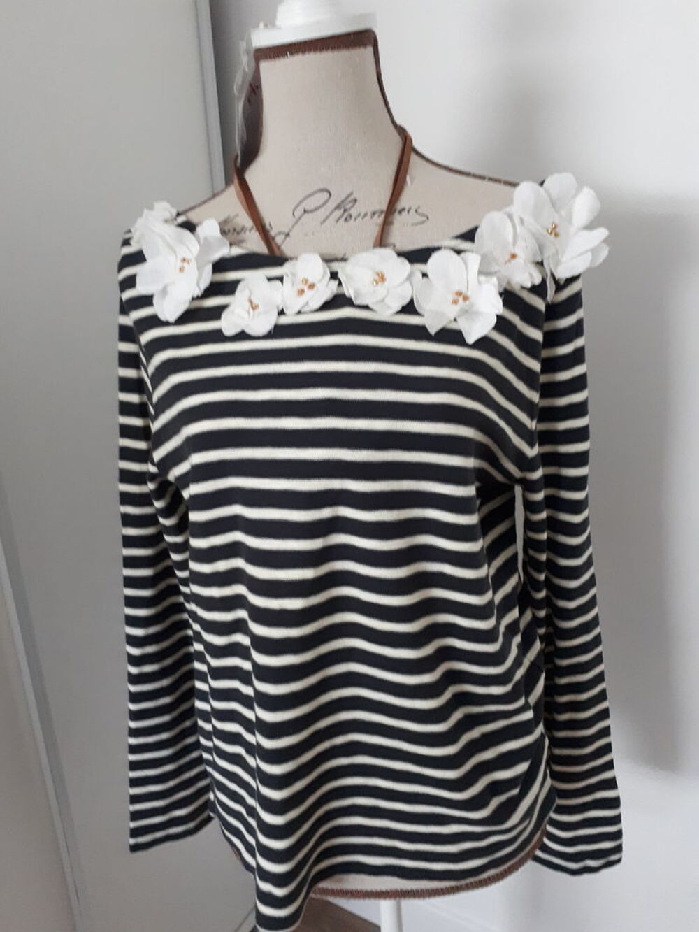 Pull sweat marini&egrave;re neuf L&eacute;on &amp; Harper taille M Vêtements