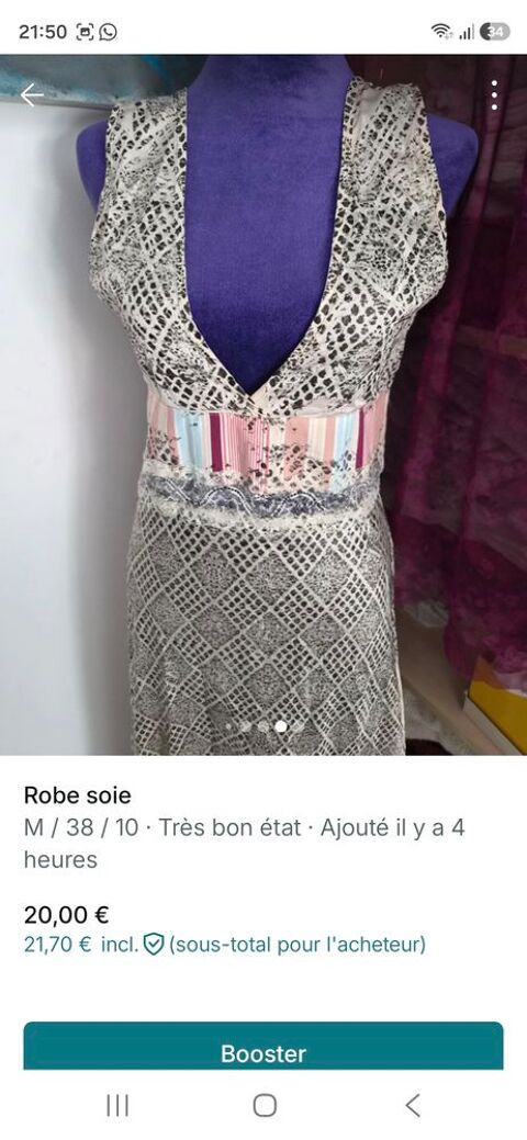 Robe soie tr�s bon �tat  30 Marseille 8 (13)