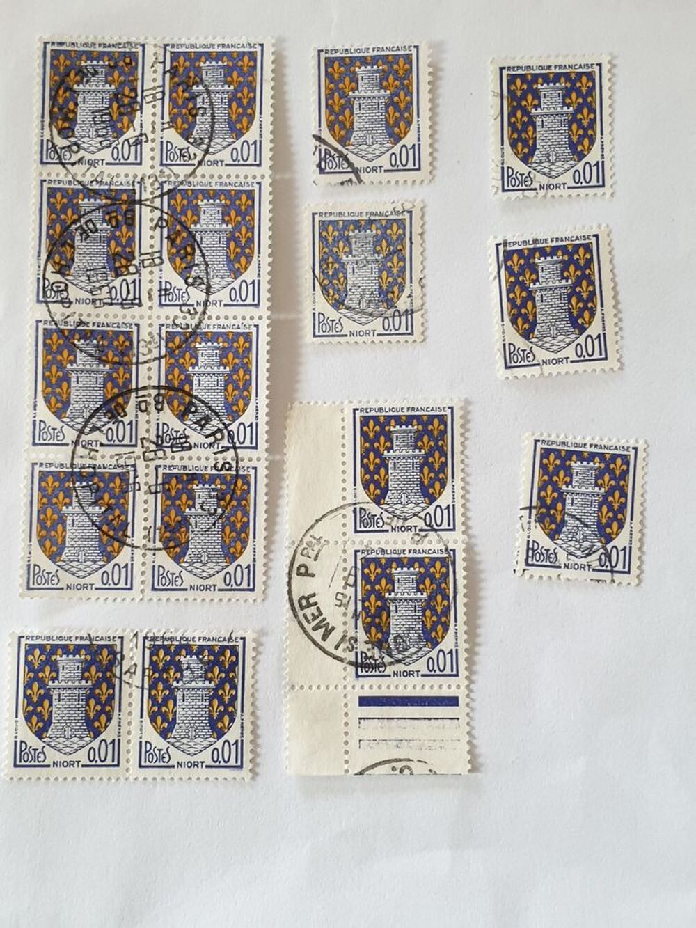 Timbre france armoiries niort 1962 - lot 0..50 euro 