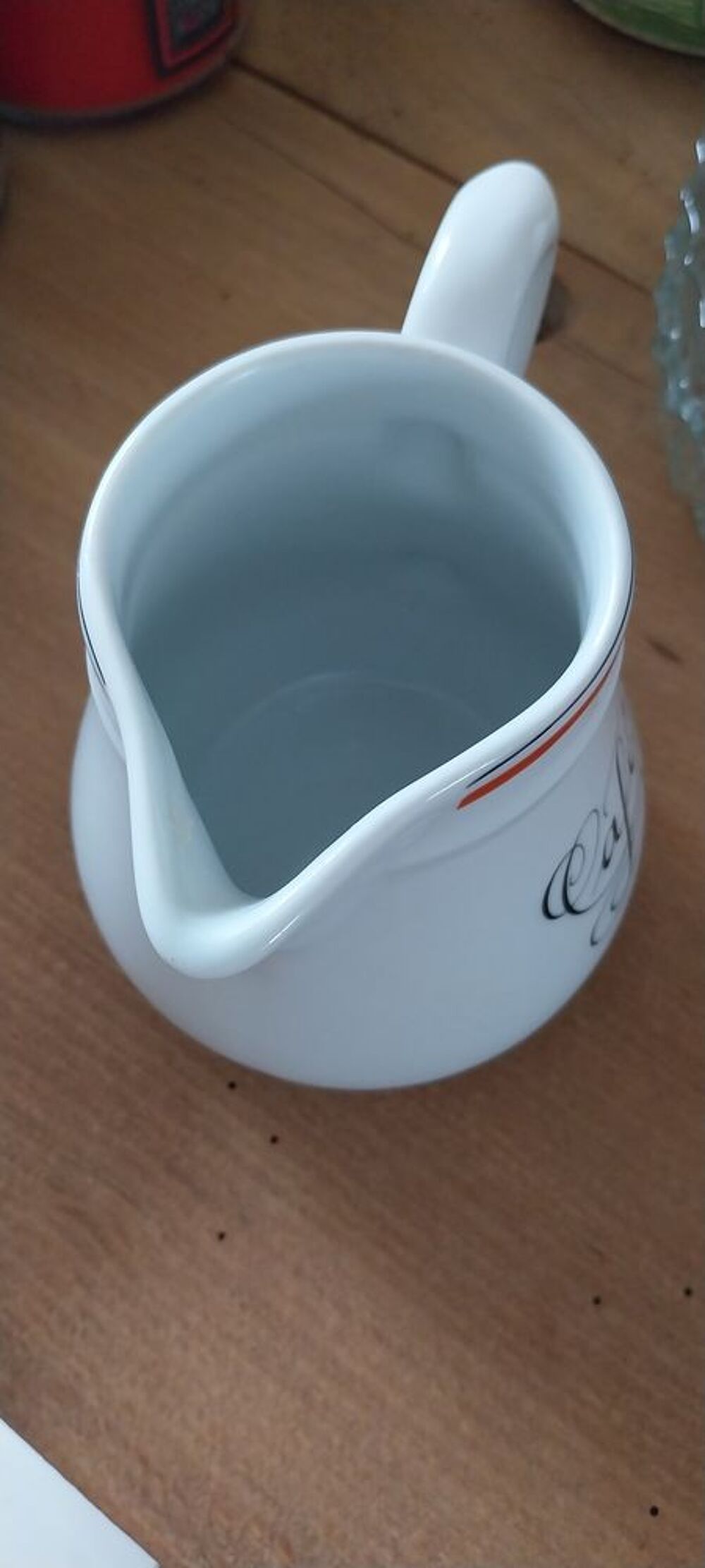 RARE Pichet caf&eacute; en porcelaine d'Auteuil bistrot Décoration