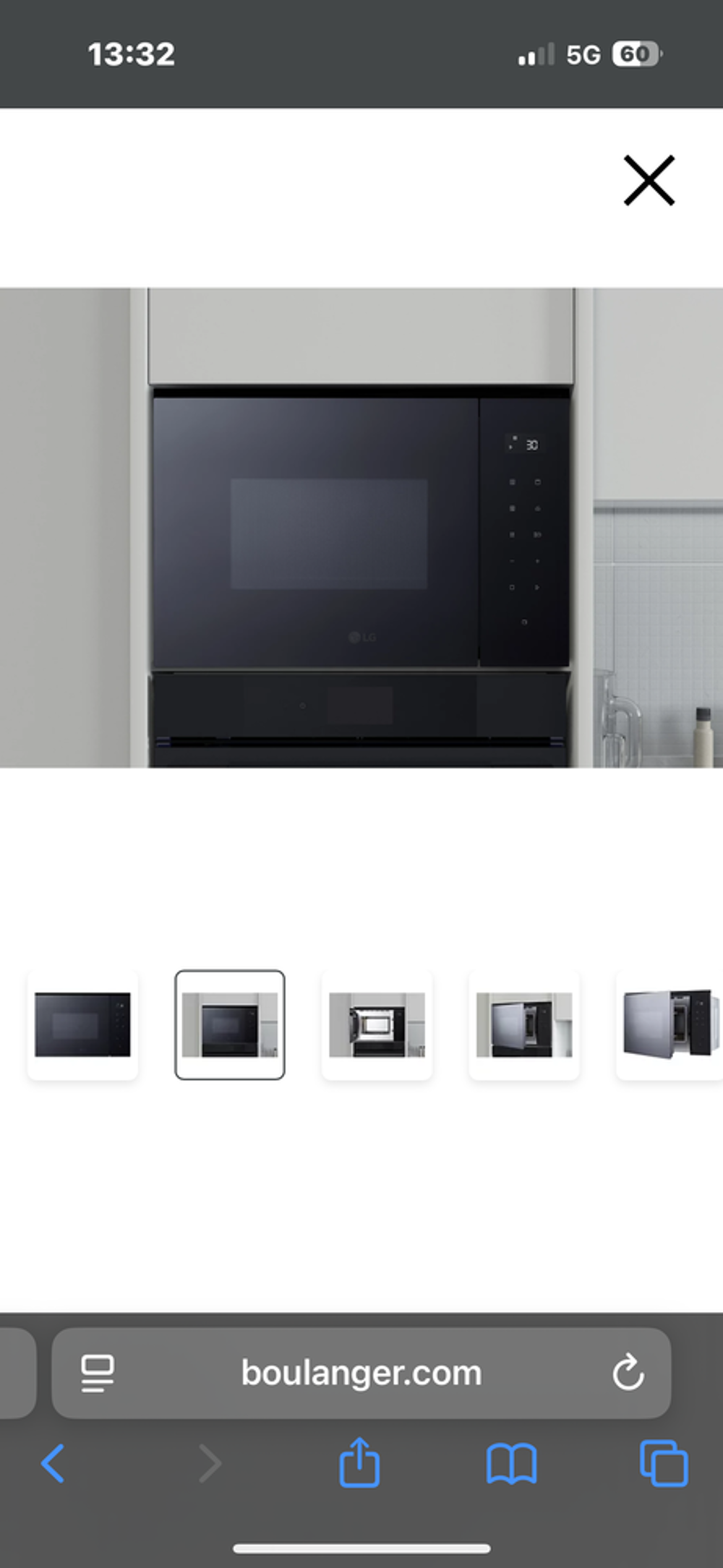 Micro onde encastrable LG Electroménager